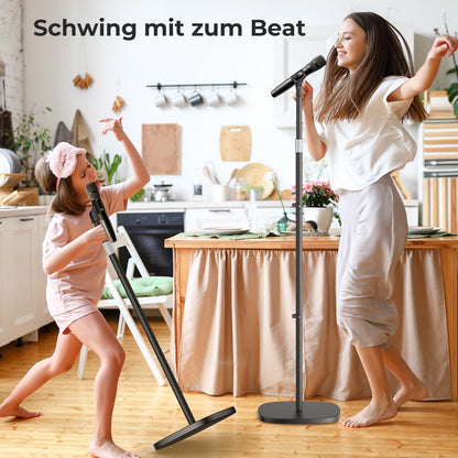 POLESTO Mikrofonständer YS-M1, höhenverstellbar mit 2,35 kg Standfuss