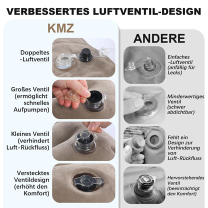 KMZ SUV Luftmatratze Auto-Bett Doppelseitig – Weiss/Kaffee
