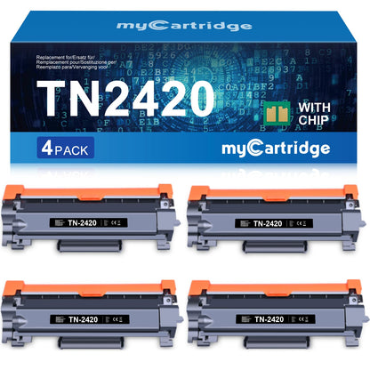 MYCARTRIDGE TN2420 Toner 4x Schwarz kompatibel für Brother TN-2420