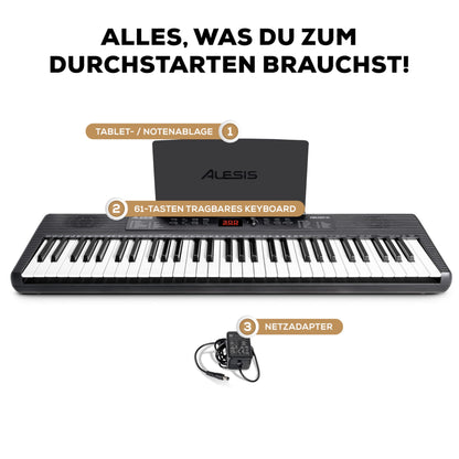 Alesis Melody 61 Digital Keyboard Piano für Einsteiger 61 Tasten