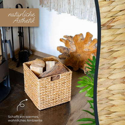 HMF Aufbewahrungskorb Wasserhyazinthe 4er Set – Kallax