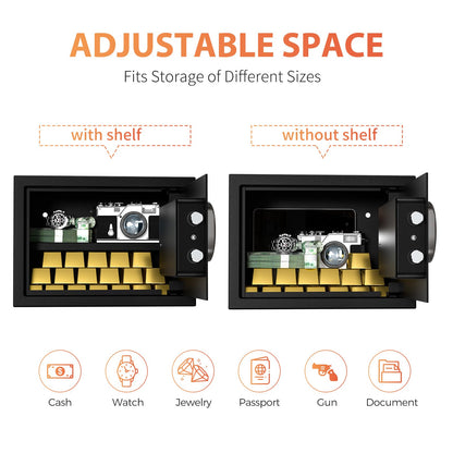 KABISAFE Möbeltresor Safe – Digitaltastatur & Schlüssel 20L