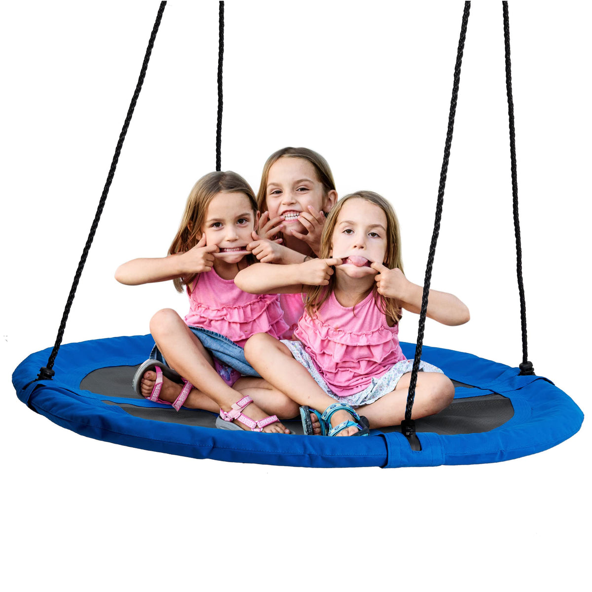 HAAGO Nestschaukel 110 cm, wetterfeste Tellerschaukel bis 180 kg