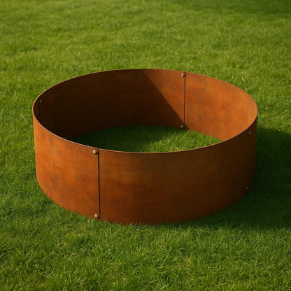 Czaja Pflanzringe Set – Hochbeetring rund Edelrost Ø 40x29cm