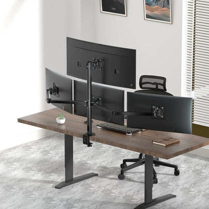 Monitor Halterung 4 Monitore 17-32" Tischhalterung - Schwarz