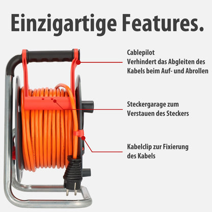 Brennenstuhl Garant V2 IP44 Kabeltrommel Outdoor 40m 3 Steckdosen