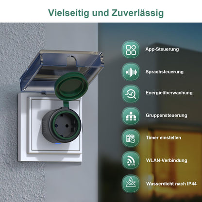 EIGHTREE WLAN Steckdose Outdoor Smart Plug IP44 – Strommessung