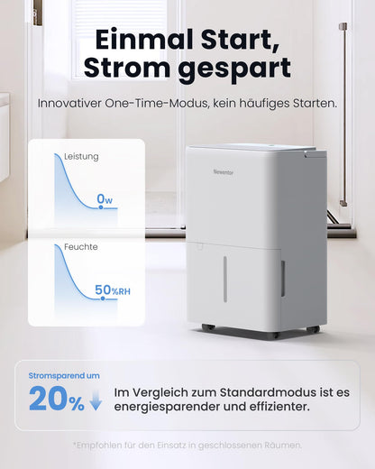 Newentor Luftentfeuchter elektrisch 12L für Raum & Keller