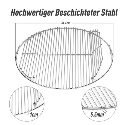 MGiessca Grillrost 7436 rund 54,6 cm, klappbar, für Weber 57 cm