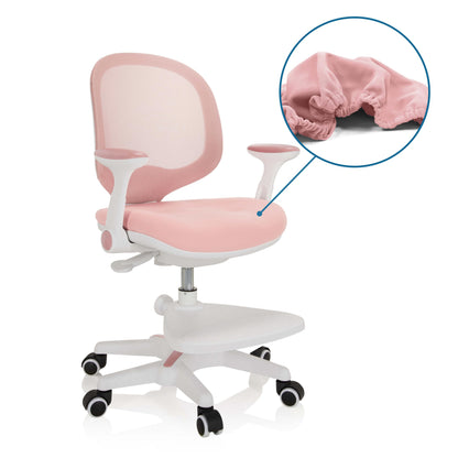 hjh OFFICE 736412 Kinder Schreibtischstuhl Kid Ergo Rosa/Weiss