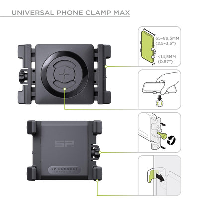 SP Connect Bike Bundle II Handyhalterung mit Universal Clamp