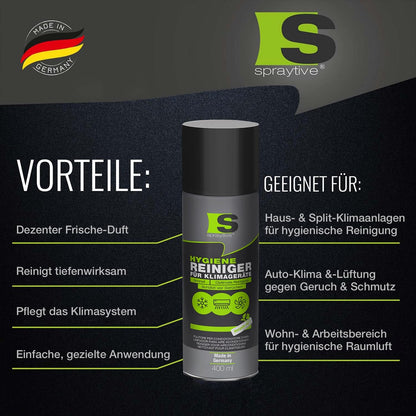 Spraytive Klimaanlagenreiniger Auto & Haus – 24x 400ml
