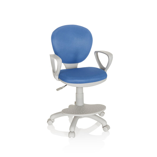 hjh OFFICE Kid Colour G1 Kinderdrehstuhl - Blau/Grau. Ergonomischer Drehstuhl für Kinder am Schreibtisch.