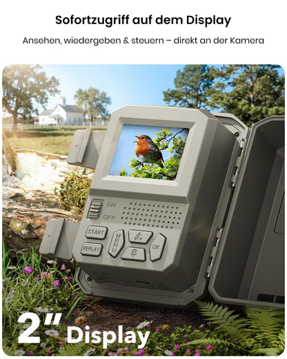Misstech Solar-Wildkamera 4K 64MP mit Handyübertragung und Nachtsicht