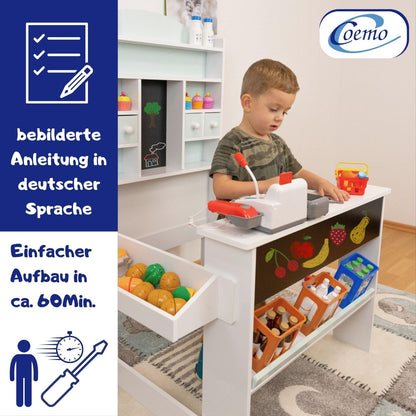 Coemo Kaufladen Nicola Kinder Kaufmannsladen Holz - Grün