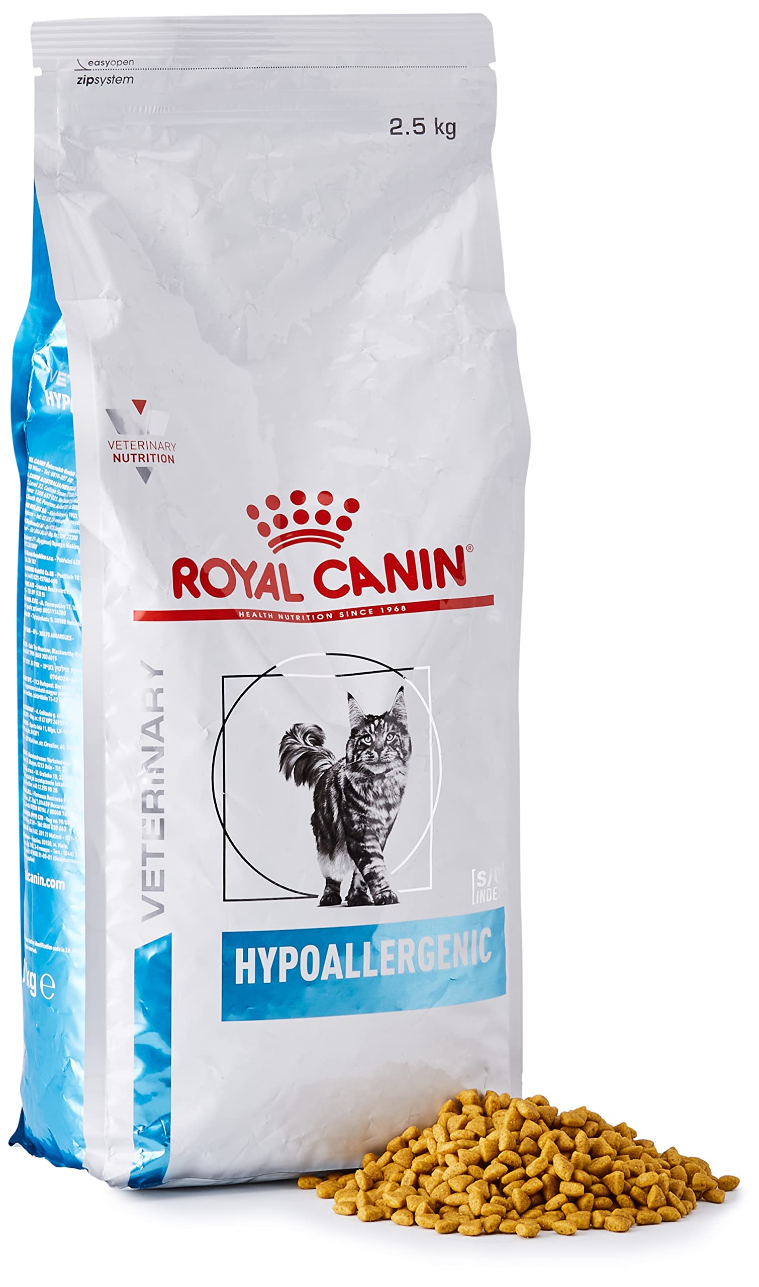 Royal Canin Veterinary Hypoallergenic Diät-Katzenfutter 2,5 kg, Trockenfutter für ausgewachsene Katzen
