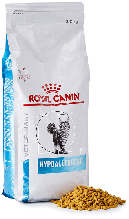 Royal Canin Veterinary Hypoallergenic Diät-Katzenfutter 2,5 kg, Trockenfutter für ausgewachsene Katzen