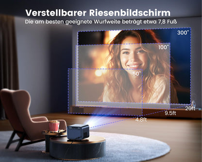 Smart Beamer 4K Full HD Netflix Dolby Audio – Dunkelgrau