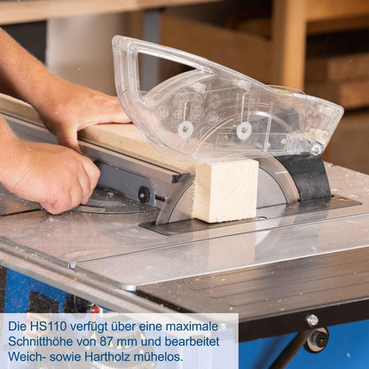 Scheppach HS110 2000W Tischkreissäge – inkl. Untergestell