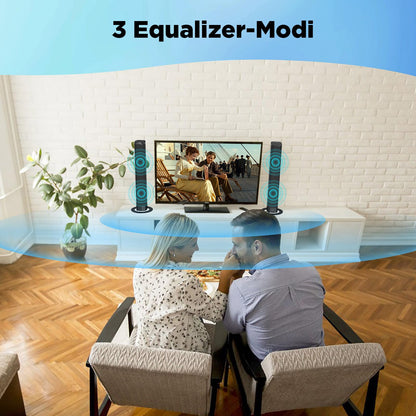GarageRock KY8000 Soundbar für TV, teilbar, Bluetooth 5.3, 80 W