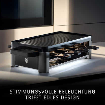 WMF Master Raclette Grill - 8 Pers. Keramikpfännchen Schwarz Matt