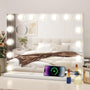 YU YUSING Schminkspiegel mit Beleuchtung 58x45 cm, 15 LED dimmbar - als Tisch- oder Wandspiegel nutzbar