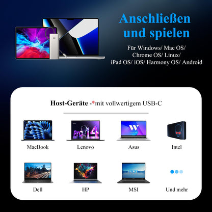 Minthouz USB C Docking Station 12-in-1 Triple Monitor Dual DP HDMI