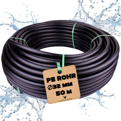 Verdone PE Rohr 32mm 50m PN6 – Verlegerohr für Bewässerung
