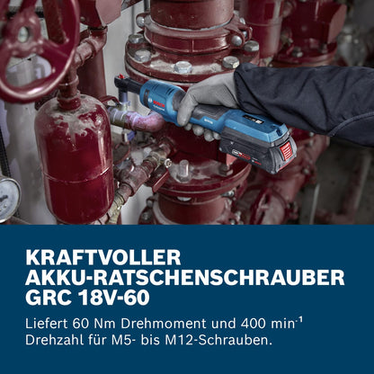 Bosch Professional Akku-Ratschenschrauber GRC 18V-60, 60 Nm