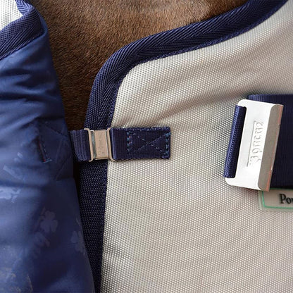 Bucas PowerTurnout Pferdedecke Light stay-dry 145 Silber