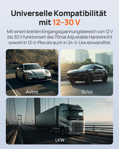 70mai Hardwire Kit UP06 Typ-C für Dashcams mit Niederspannungsschutz