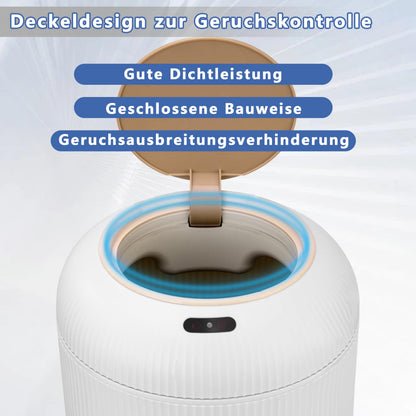 sapisecret Sensor-Mülleimer 10 L, weiss, geruchsdicht, Küche und Bad