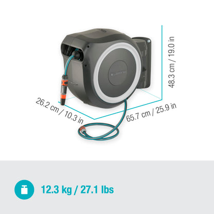 Gardena Wand-Schlauchbox RollUp L 30 m Weiss – 18627-38