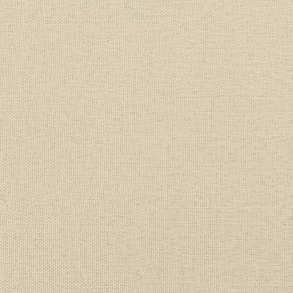 vidaXL Polsterbett Doppelbett Creme 120x200cm Stoff