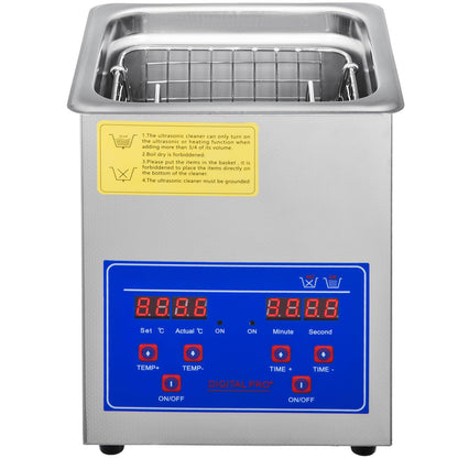 Vevor Ultraschallreiniger 2L Edelstahl mit Heizung und Digital-Timer
