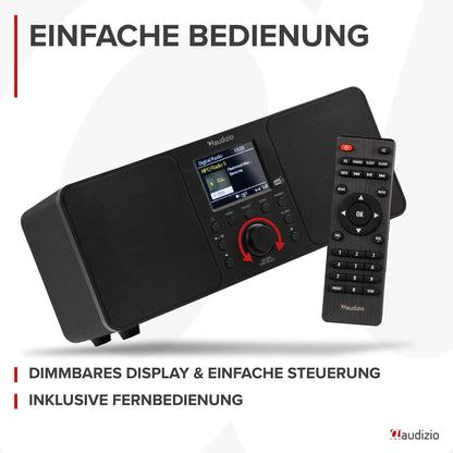 Audizio Genua DAB+ Digitalradio Bluetooth stereo – schwarz