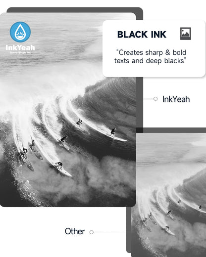 InkYeah 303XL Druckerpatronen kompatibel für HP 303, Schwarz & Farbe