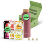 waterdrop Starter Set Edelstahl-Trinkflasche 600 ml + 18 Drops, doppelwandig, kohlensäuregeeignet