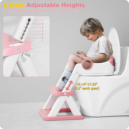 Rabb 1st Toilettenleiter für Kinder, 2-in-1 Toilettensitz mit Treppe