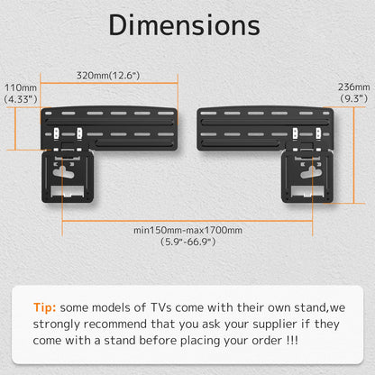 Samsung Ultra Slim TV Wandhalterung (43-85 Zoll 2021)