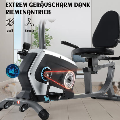 ISE Liegeergometer Heimtrainer – Ergometer mit Magnetbremse