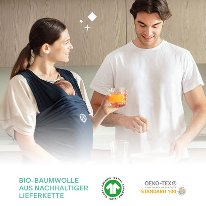 Koala Babycare Babytragetuch – elastisch, einfach anzuziehen (bis 15 kg)