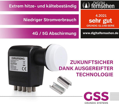 GSS Octo LNB 8-fach mit LTE-Filter, 0,1 dB, Wetterschutzkappe