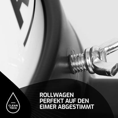 CLEANTECH CO Doppelter Eimerwagen für Fahrzeugreinigung