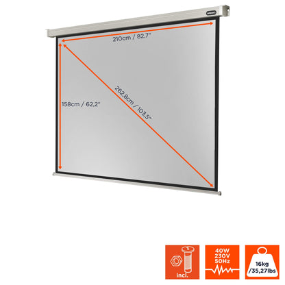 celexon Professional Motor-Leinwand 105" 4:3 220x165 cm