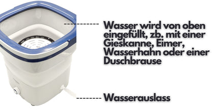 EcoFold Faltbare Mini Waschmaschine Reisewaschmaschine - 1.5 KG