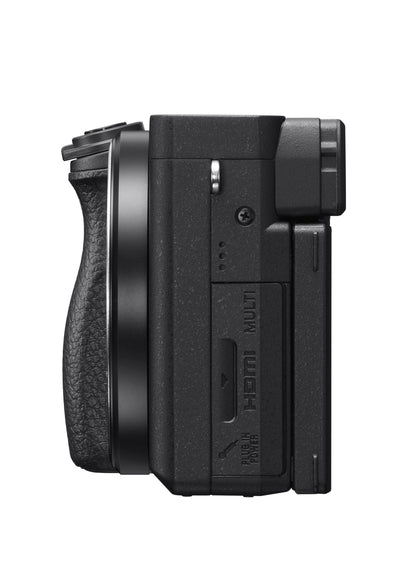 Sony Alpha 6400 mit 16-50mm Objektiv, spiegellose APS-C Systemkamera
