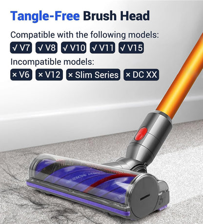 Dyson Ersatz Bürstenkopf für V7 V8 V10 V11 V15 - Parkett Teppich