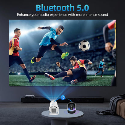 SmartBeam Mini Beamer 4K - Tragbarer Heimkino Projektor Android 11