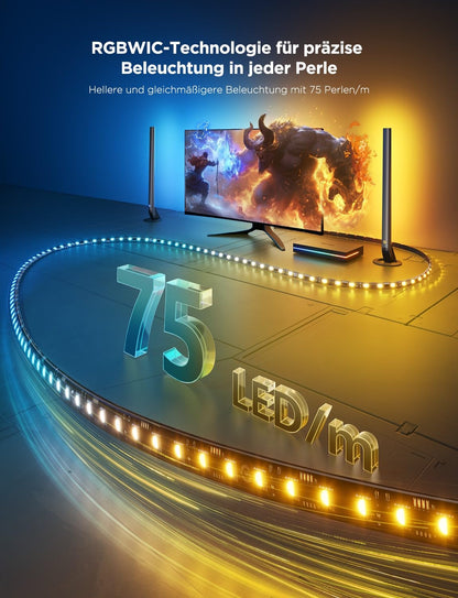 Govee HDMI 2.1 Sync Box Kit 2 - LED Set für 27-34 Zoll Monitore